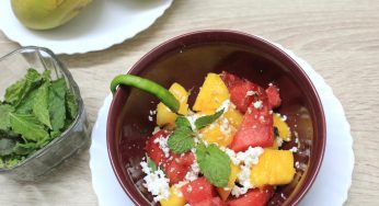 Internet is Going CRAZY Over this Summer Salad – Exotic Cottage Mango Melon Mint Salad