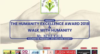 We Welfare Society Presents Humanity Excellence Awards & Walk for Humanity by Ms. Neha Kala